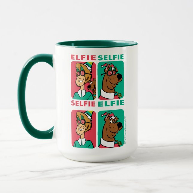 Mug Scooby-Doo & Shaggy "Elfie Selfie" (Gauche)