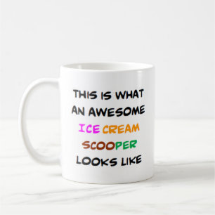 Mug scooper de crème glacée, génial