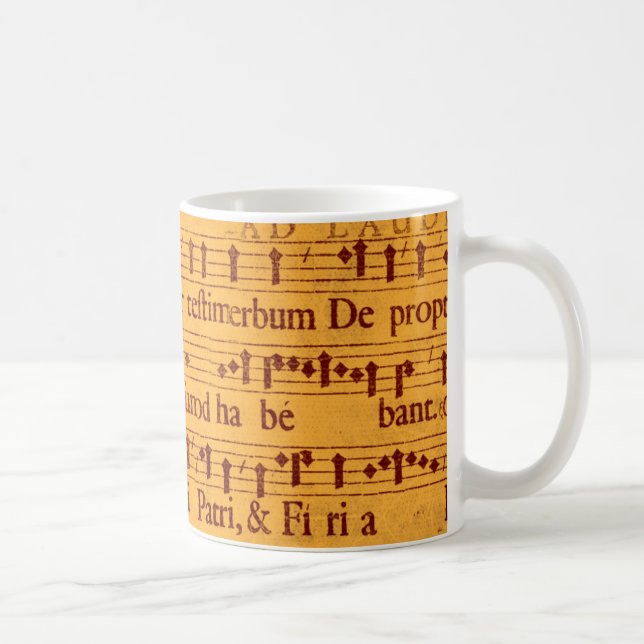 Mug Score grégorien de musique de chant (Droite)