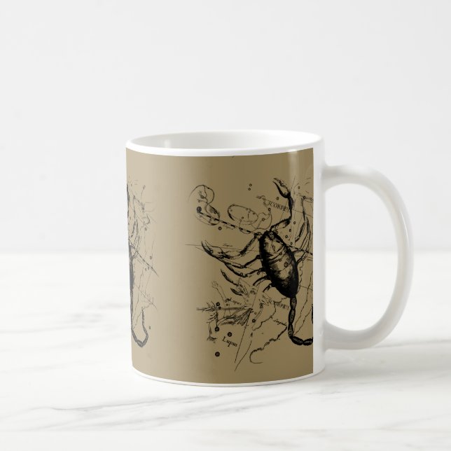Mug Scorpio Constellation Hevelius 1690 Engrave (Droite)