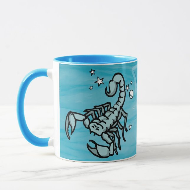 Mug Scorpio Le Scorpion signe de l'eau muqueuse astrol (Gauche)