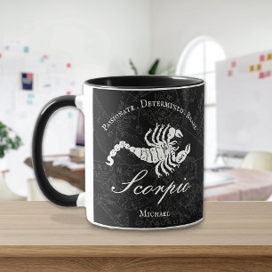 Mug Scorpio Zodiac Astrologie Personnalité Black Cust