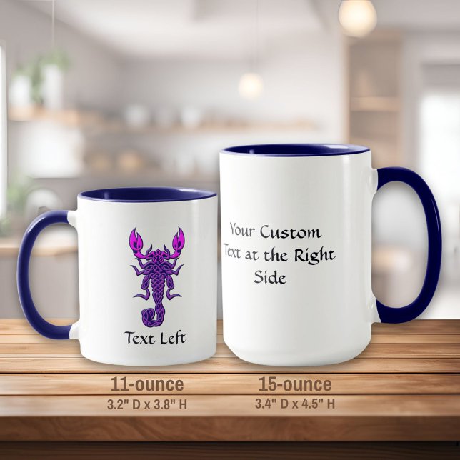 Mug Scorpion de noeud céleste pourpre (Créateur téléchargé)