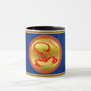 Mug Scorpion venimeux rouge insecte très venimeux