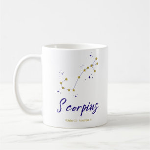 Mug Scorpus Zodiac Constellation Star Horoscope Astro