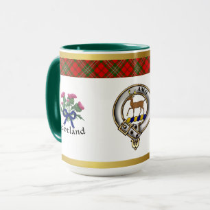 Mug Scott Clan Badge Tartan & Motto