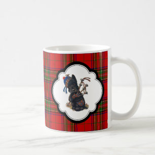 Mug Scottie mignon jouant des cornemuses