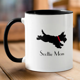 Mug Scottie Mom Scottie Scottish Terrier Fun Nom perso