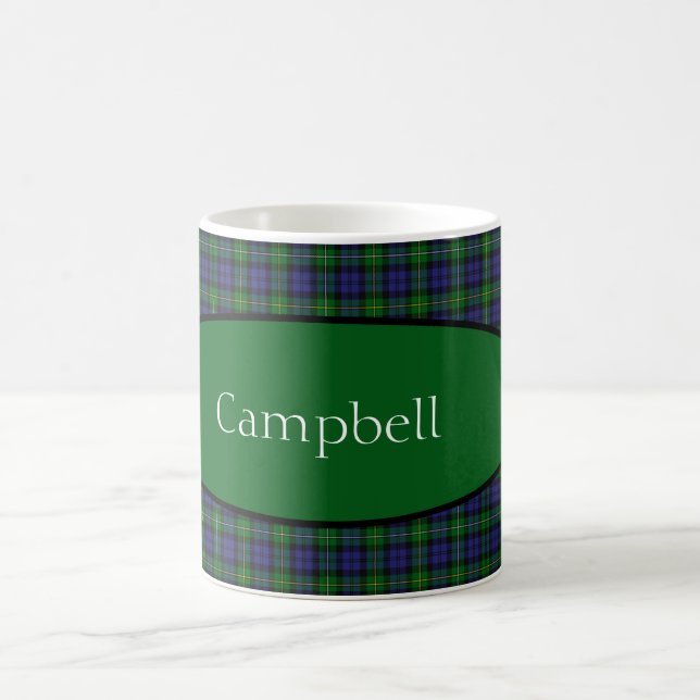 Mug Scottish Campbell Family Tartan Personnalisé (Centre)