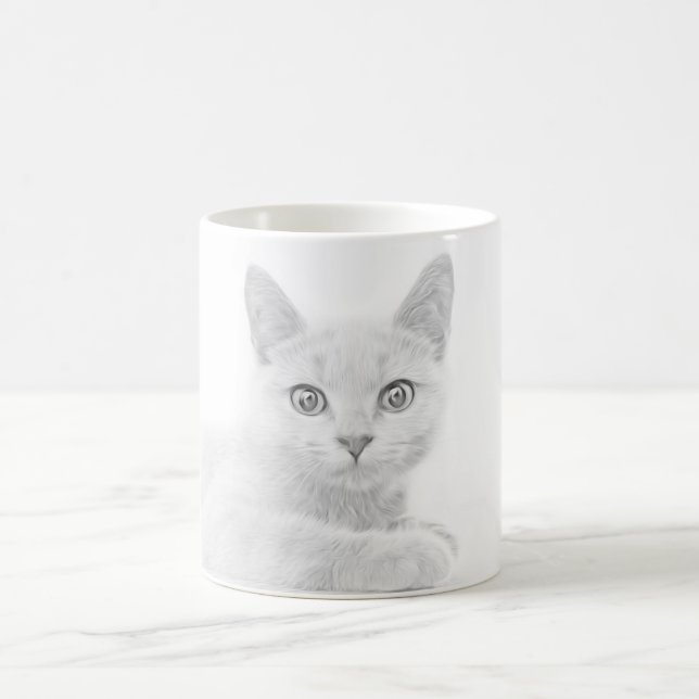 Mug Scottish Fold Kitten Chat Super mignonne (Centre)
