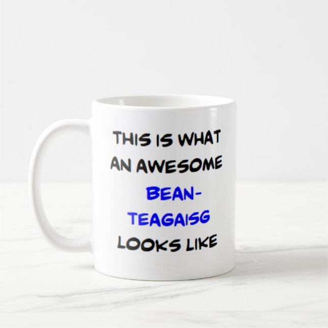 Mug scottish teacher bean-teagaisg, awesome (Gauche)