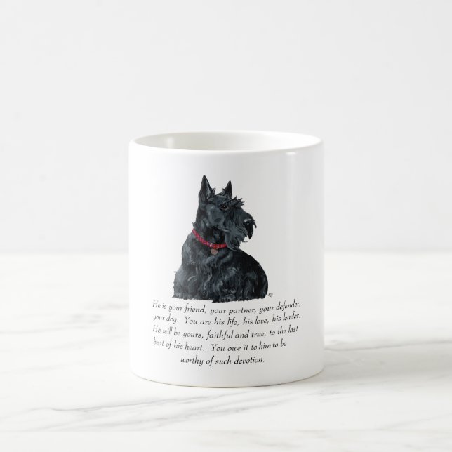 Mug Scottish Terrier Keepsaké - chien mâle (Centre)