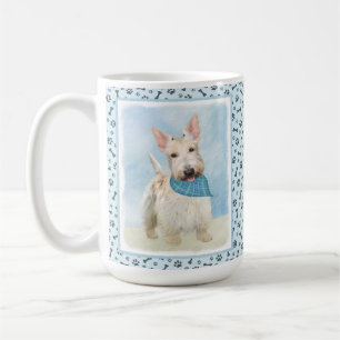 Mug Scottish Terrier Wheaten Dog Painting Art original