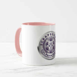 Mug "Scrapbookers "Couper, Coller, Répéter"