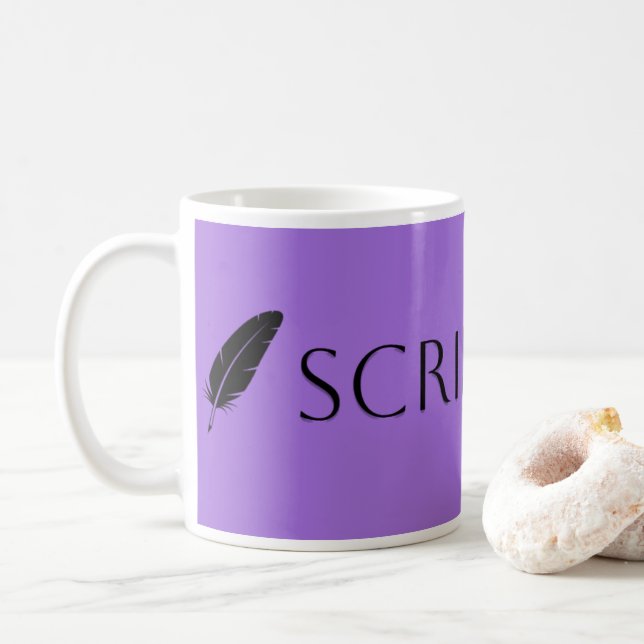 Mug Scribe Vibes Writer and Author (Avec donut)