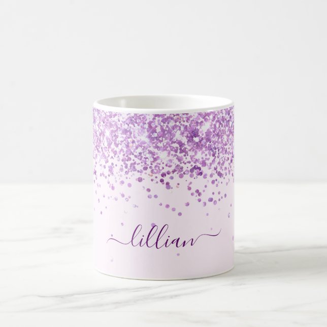 Mug Script de nom rose pâle (Centre)
