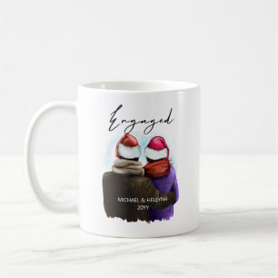 Mug Script engagé Couples personnalisés Noël