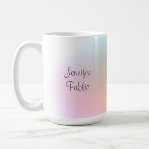 Mug Script manuscrit moderne élégant coloré tendance