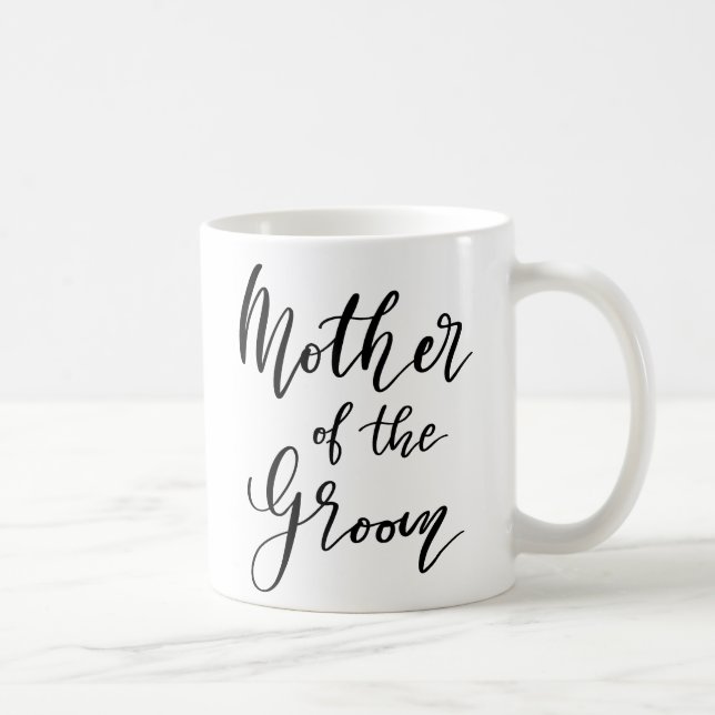 Mug Script Mère Du Mariage De Typographie Groom (Droite)