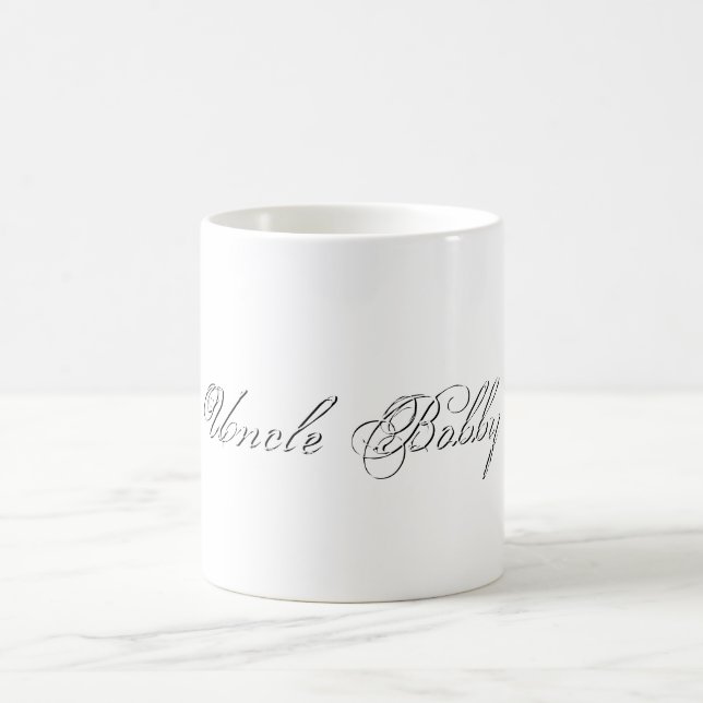 Mug Script minimaliste Joli Monogramme 3d (Centre)