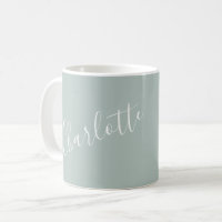 Script minimaliste Nom personnalisé Dusty Blue