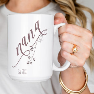 Mug Script moderne nana Année établie