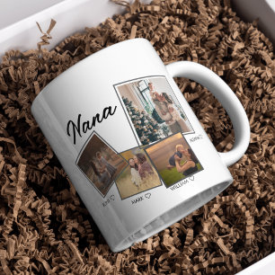 Mug Script Nana moderne   Collage photo pour petits en