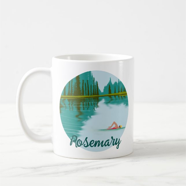 Mug Script personnalisé natation sauvage (Gauche)