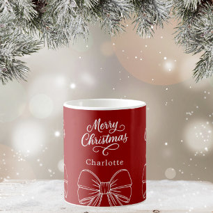 Mug Script rouge de Noël