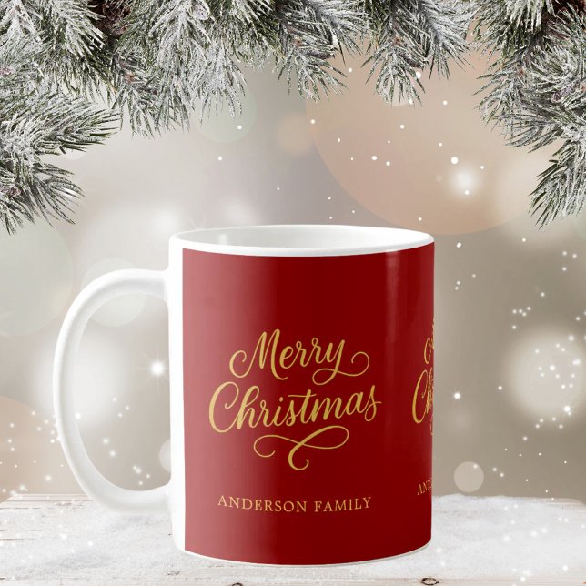 Mug Script rouge Noël (Créateur téléchargé)