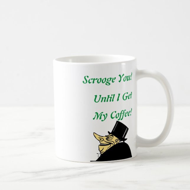 Mug Scrooge Toi ! Mignonne, dessin animé, Noël