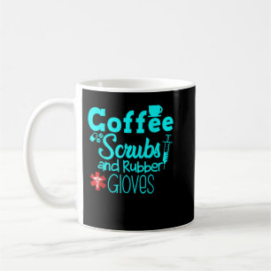 Mug Scrubs Et Gants En Caoutchouc Infirmière Infirmièr