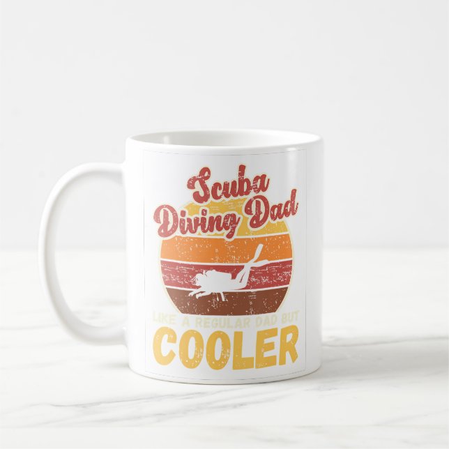 Mug Scuba Diving Dad Funny Scuba Diving Father'S (Gauche)