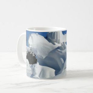 Mug Sculpture de neige à l'ours polaire, Québec, Canad