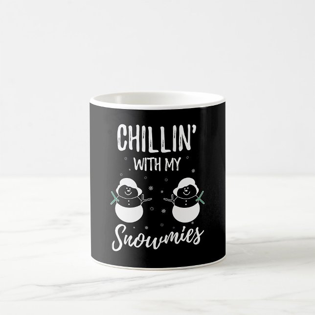 Mug Se détendre avec mes bonhommes de neige (Créateur téléchargé)