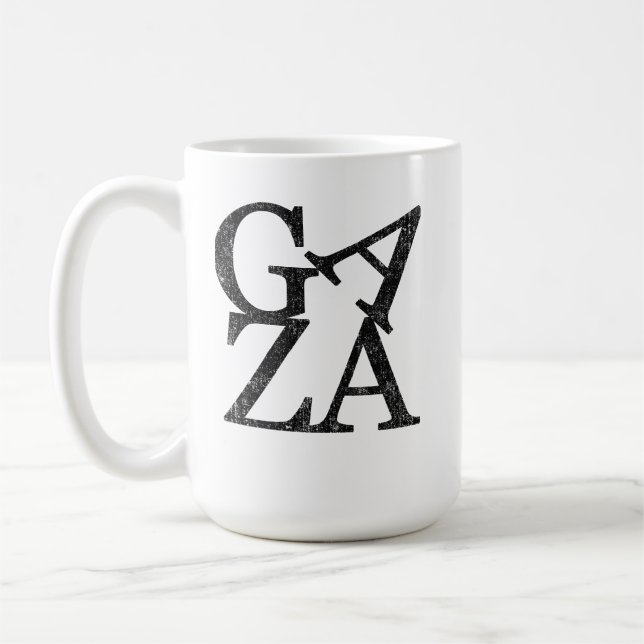 Mug Se tenir à Gaza protège les enfants palestiniens (Gauche)