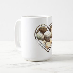 Mug Sea Shells Summer Beach Vie Coeurs Coquillages