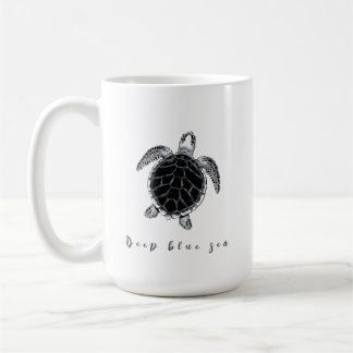 Mug Sea turtle b/w