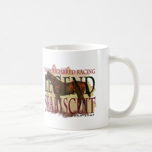 Mug Seabiscuit - légende de emballage de pur sang (Droite)