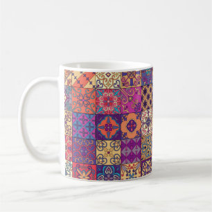Mug Seamless pattern with portuguese tiles in talavera