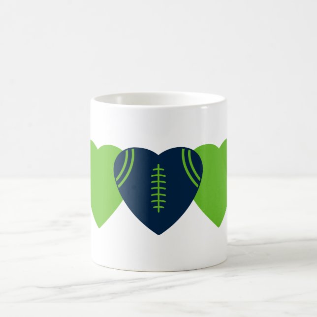 Mug Seattle Seahawks Football Coeur Design (Centre)