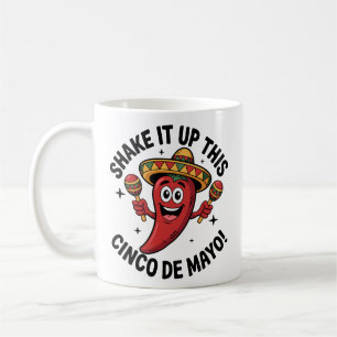 Mug Secouez-Le Ce Cinco De Mayo ! Poivre rouge chili