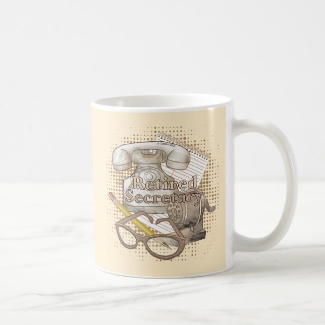 Mug Secrétaire à la retraite (Droite)