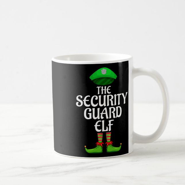 Mug Security Guard Elf Matching Family Group Christmas (Droite)