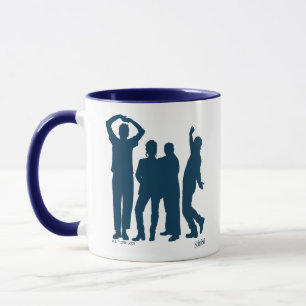 Mug Seinfeld   Graphique de silhouette de groupe