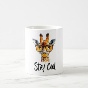 Mug Séjour Cool - Giraffe avec lunettes de soleil Illu