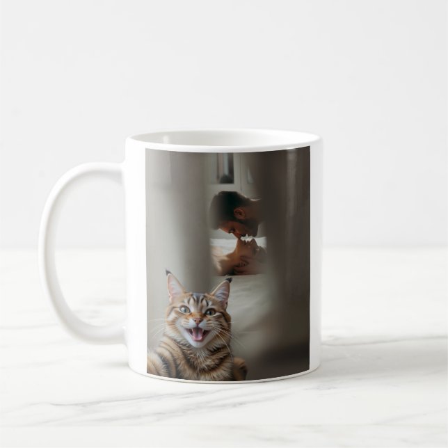 Mug Selfie Chat Drôle (Gauche)