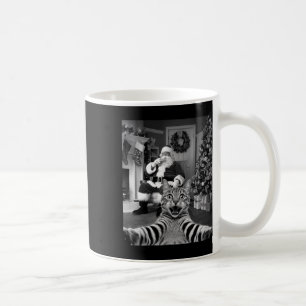 Mug Selfie De Chat De Noël Drôle Avec Santa Claus Cute
