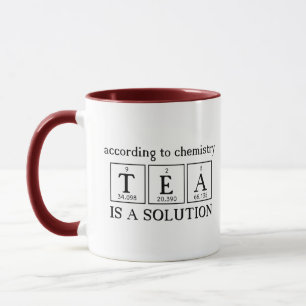 Mug Selon Chemistry Tea est une science de solution