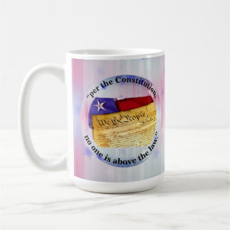 Mug "selon la Constitution, personne n'est au-dessus d